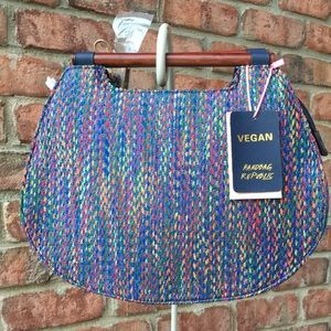 NWT Handbag Republic Navy Blue Multi Bag Purse New